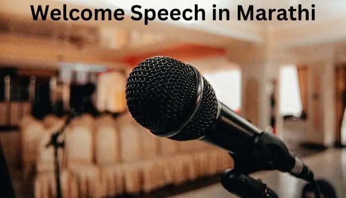 Welcome Speech in Marathi