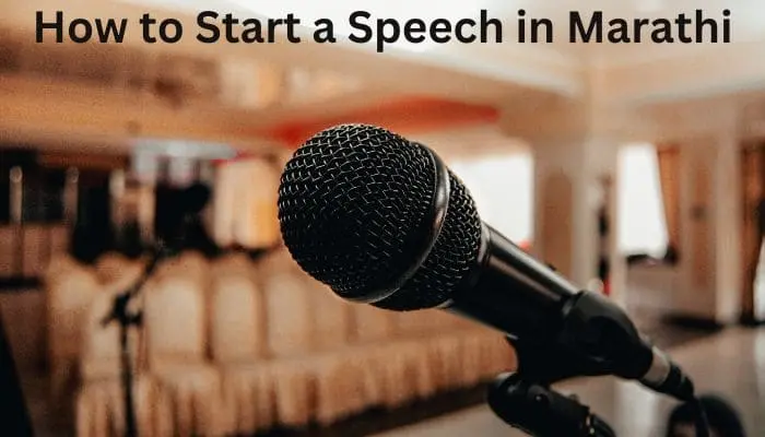 speech meaning in marathi