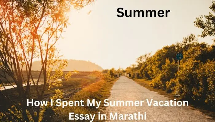 how i spent my summer vacation essay in marathi